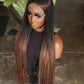 Made to Order: 30 Inches C-cut Nine Straight Deep Part Wig