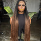 Made to Order: 30 Inches C-cut Nine Straight Deep Part Wig