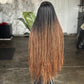 Made to Order: 30 Inches C-cut Nine Straight Deep Part Wig