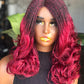 Ruby Unit Bugundy Color Small Head Size Made To Order