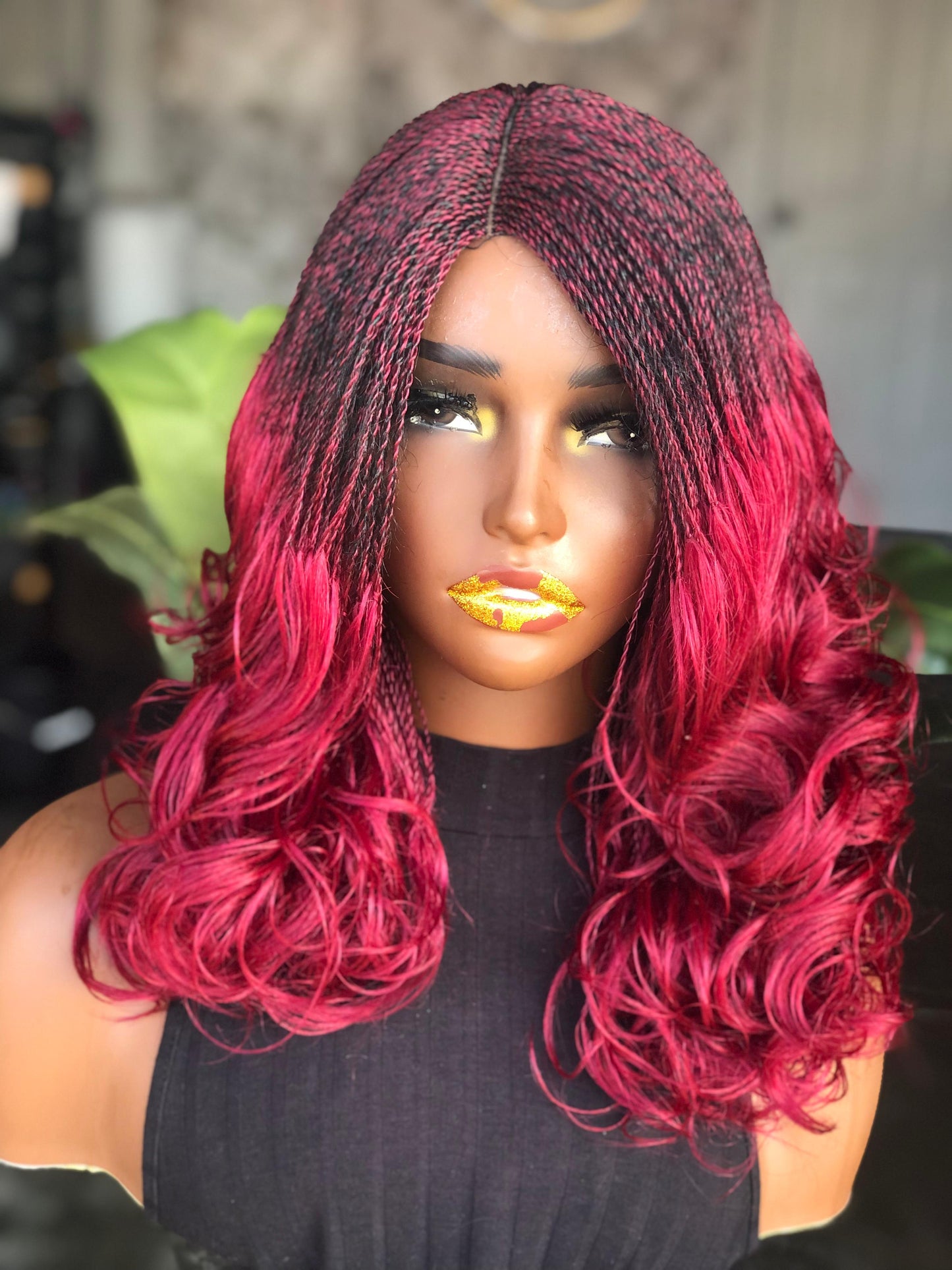 Ruby Unit Bugundy Color Small Head Size Made To Order
