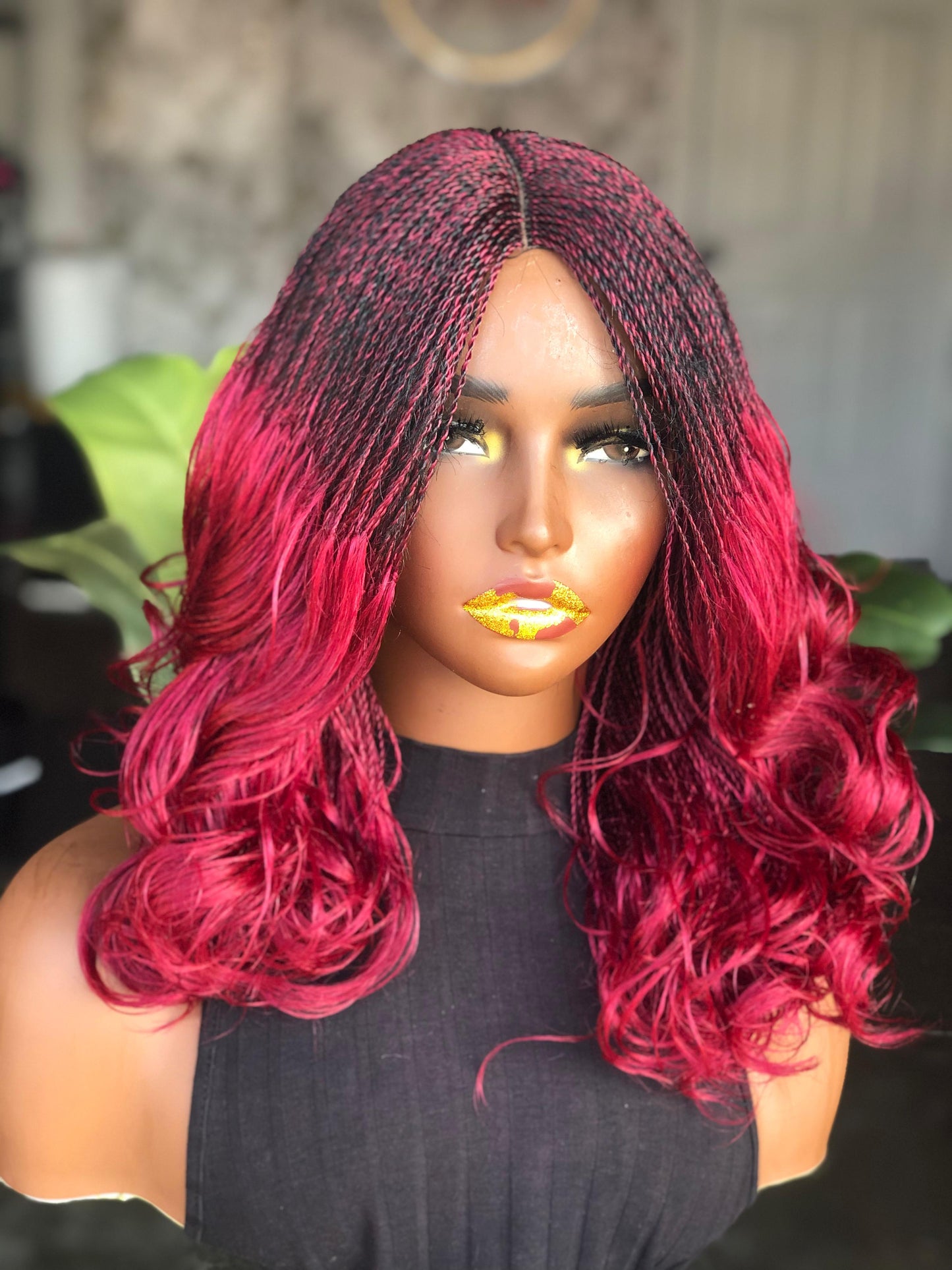 Ruby Unit Bugundy Color Small Head Size Made To Order