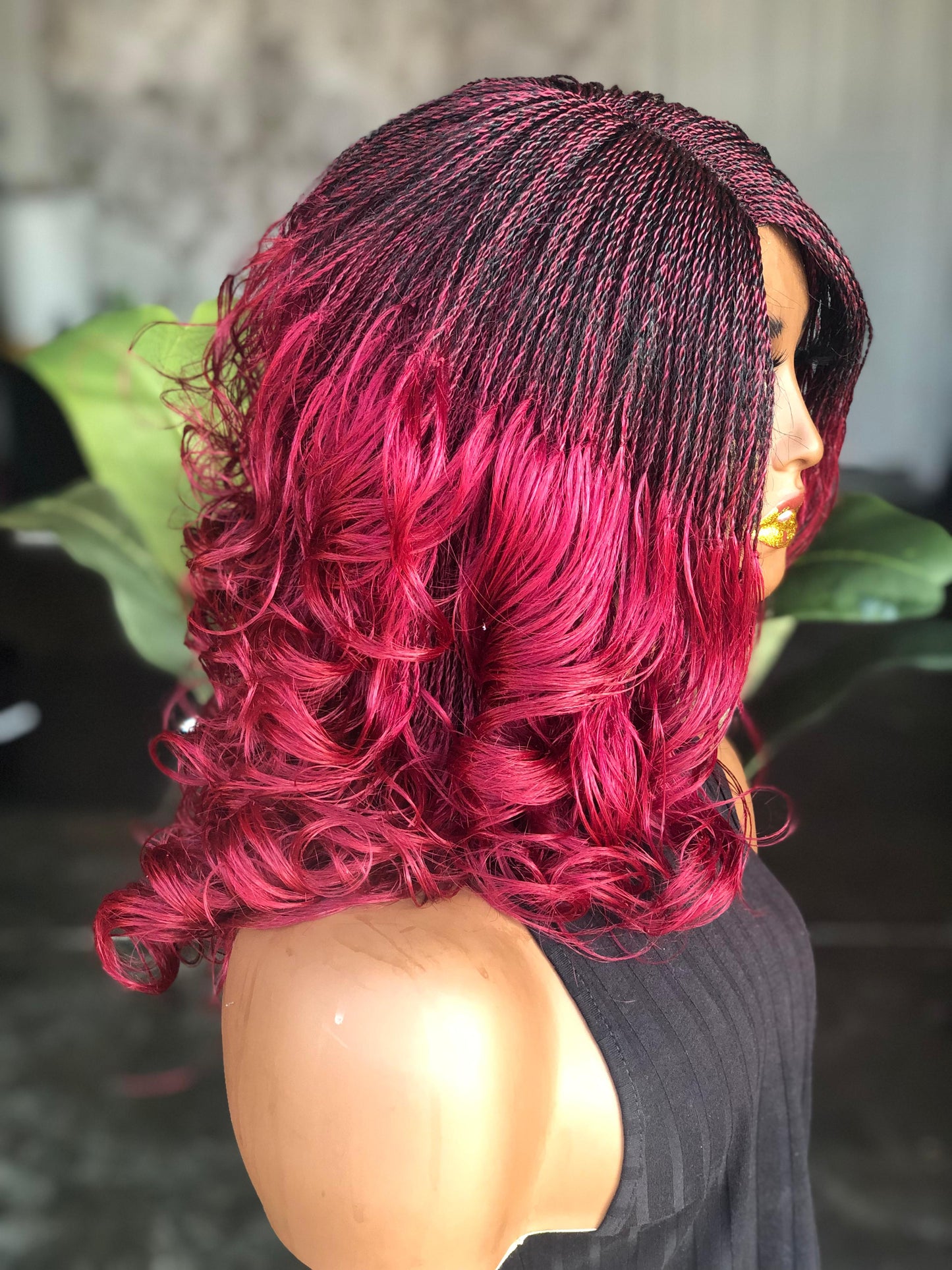 Ruby Unit Bugundy Color Small Head Size Made To Order
