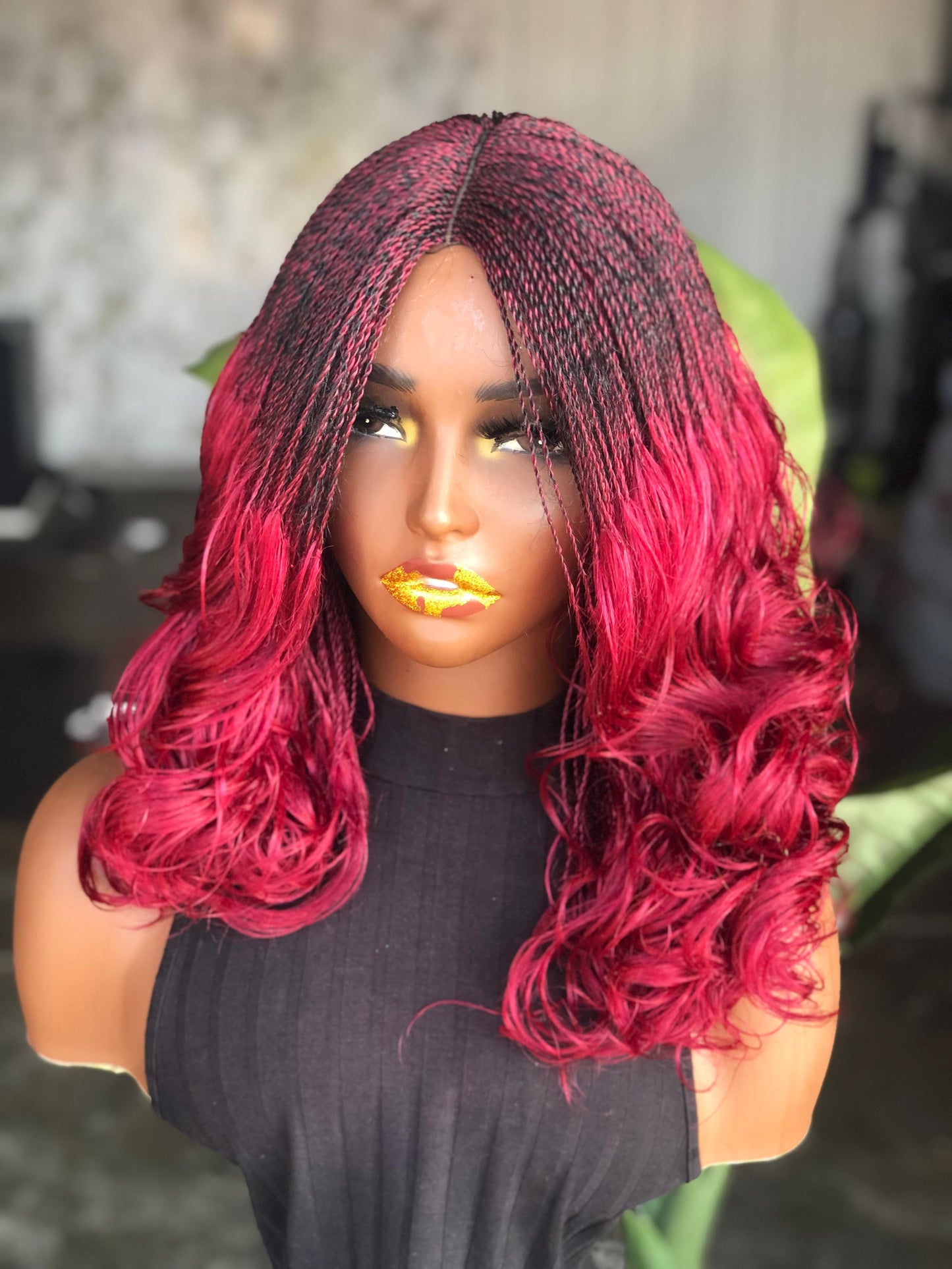 Ruby Unit Bugundy Color Small Head Size Made To Order