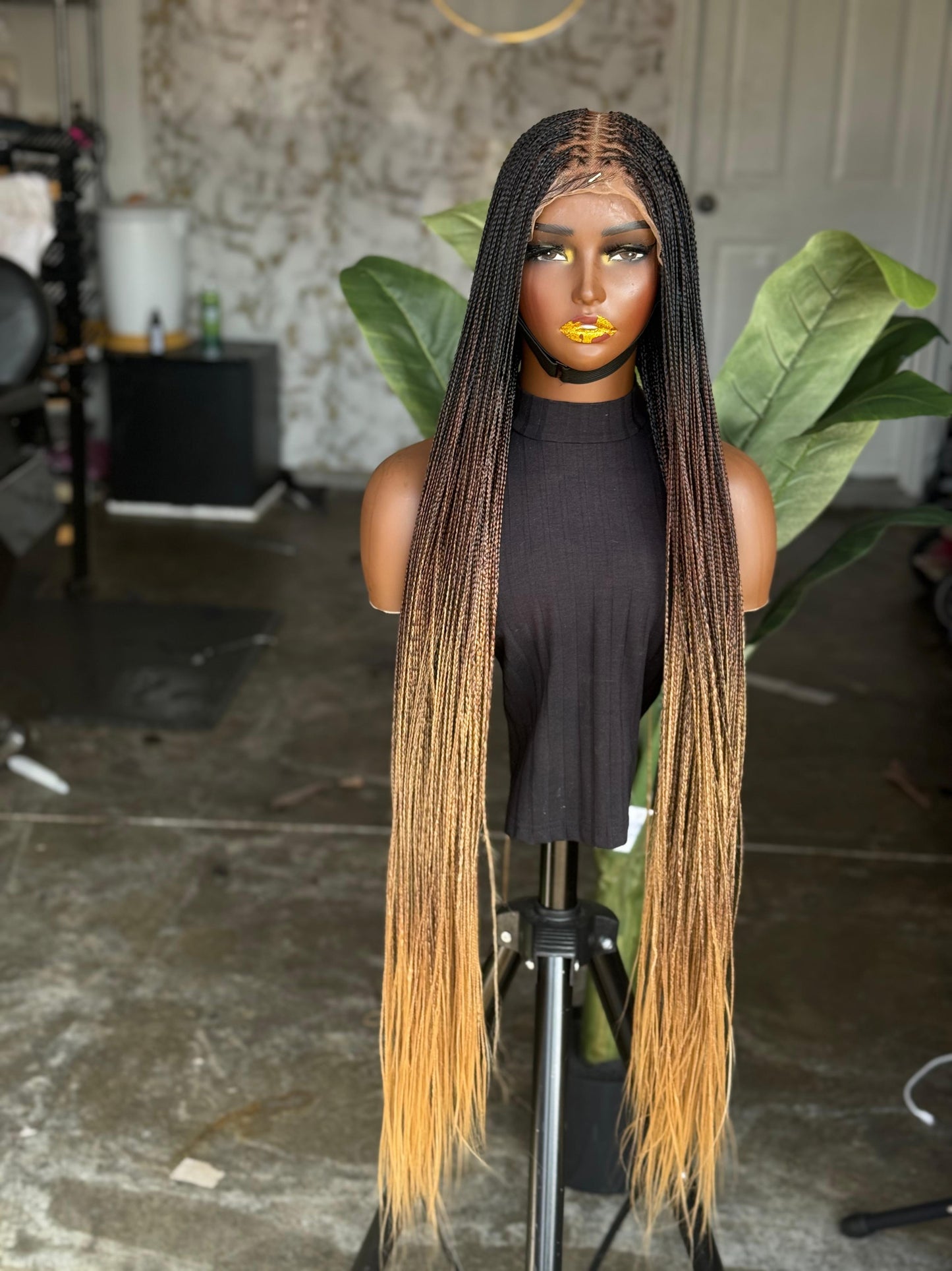 32 Inches 6x6 Human Lace Closure Braided Bone Straight Ready To Ship