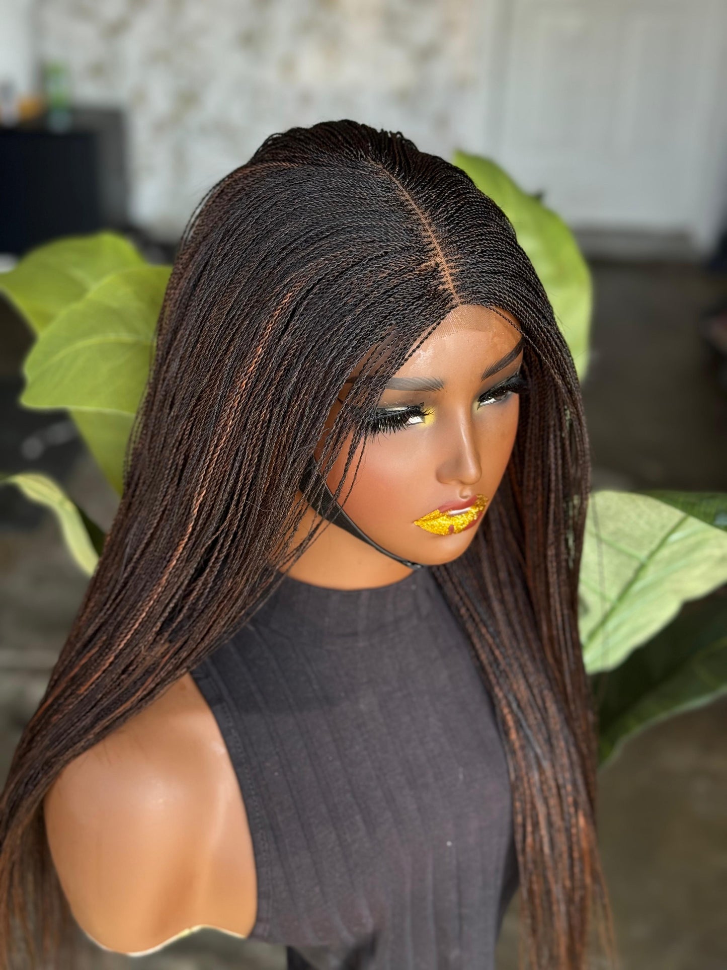 Closure Glueless Micro 16inches Ready To Ship Color 1b Mix With 30