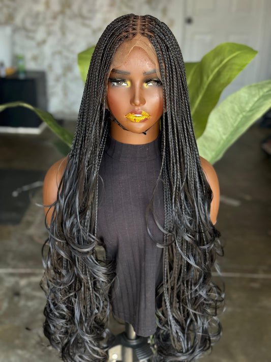 Full Lace Spiral Curls Wig Ready To Ship 28 Inches Color 1b