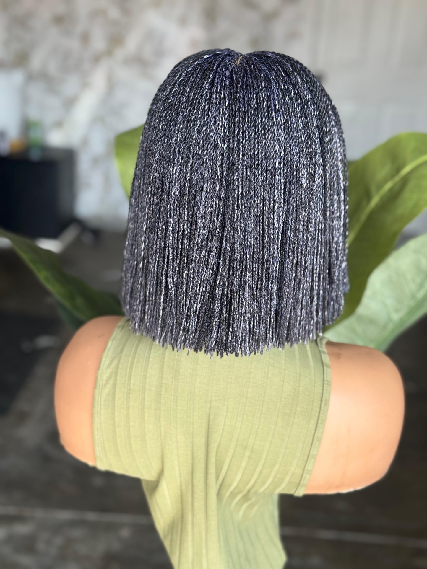 Salt N Pepper Bob Wig Ready To Ship Closure Glueless