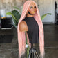 Full Lace Color Pink Knotless Braids 30 Inches Ready To Ship