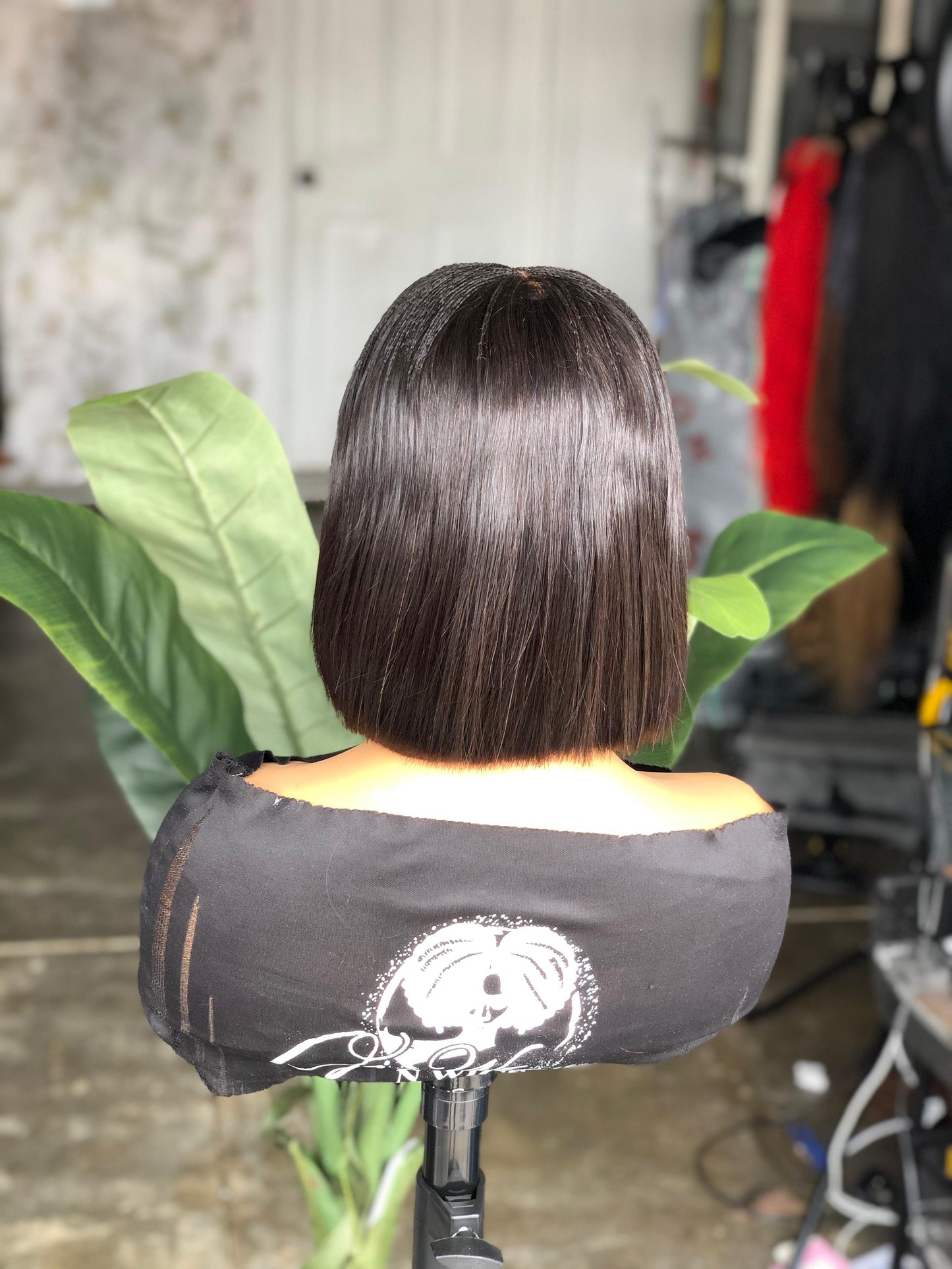 10" Bob Wig Unit 100% Human Hair Closure Unit