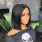 10" Bob Wig Unit 100% Human Hair Closure Unit