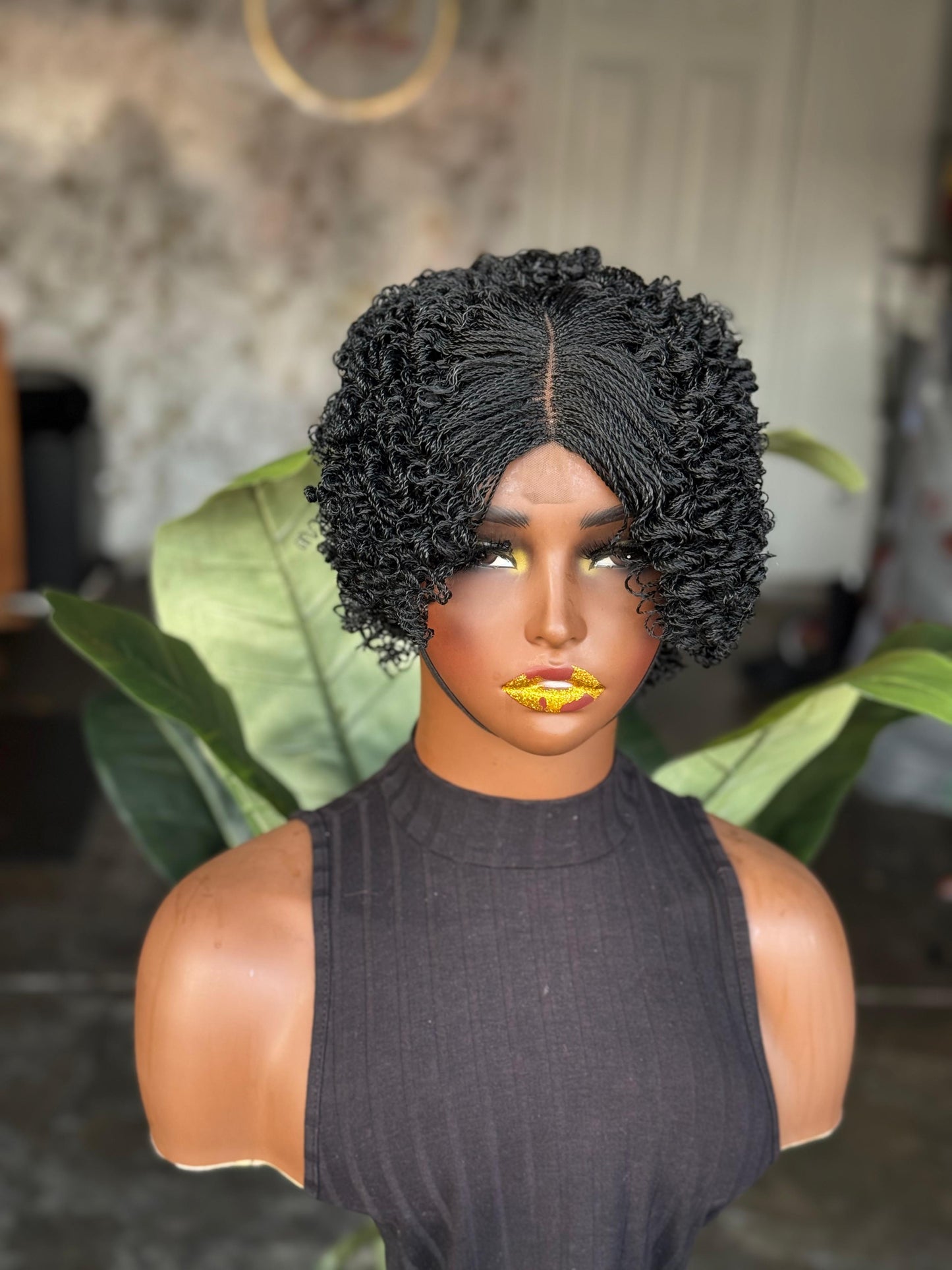 Ready to Ship 6" Micro Curl Glueless Closure Wig – Ultra Lightweight Summer Style