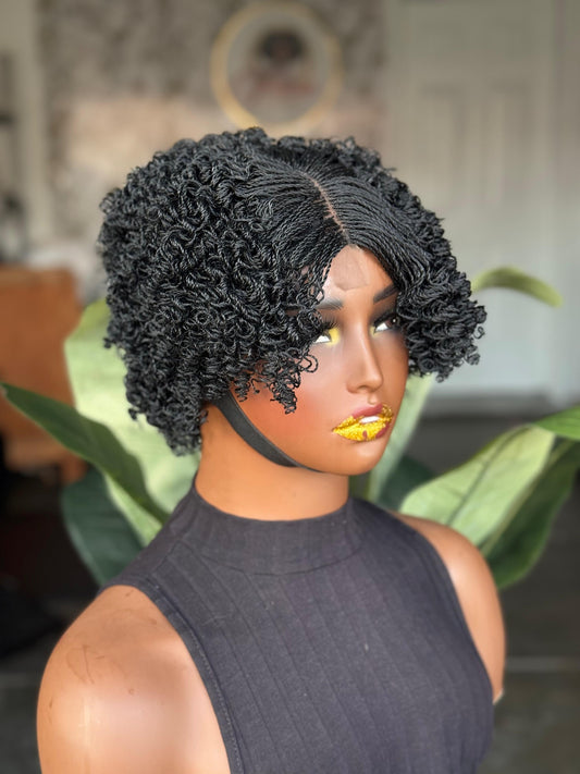 6" Micro Curl Glueless Closure Wig – Ultra Lightweight Summer Style