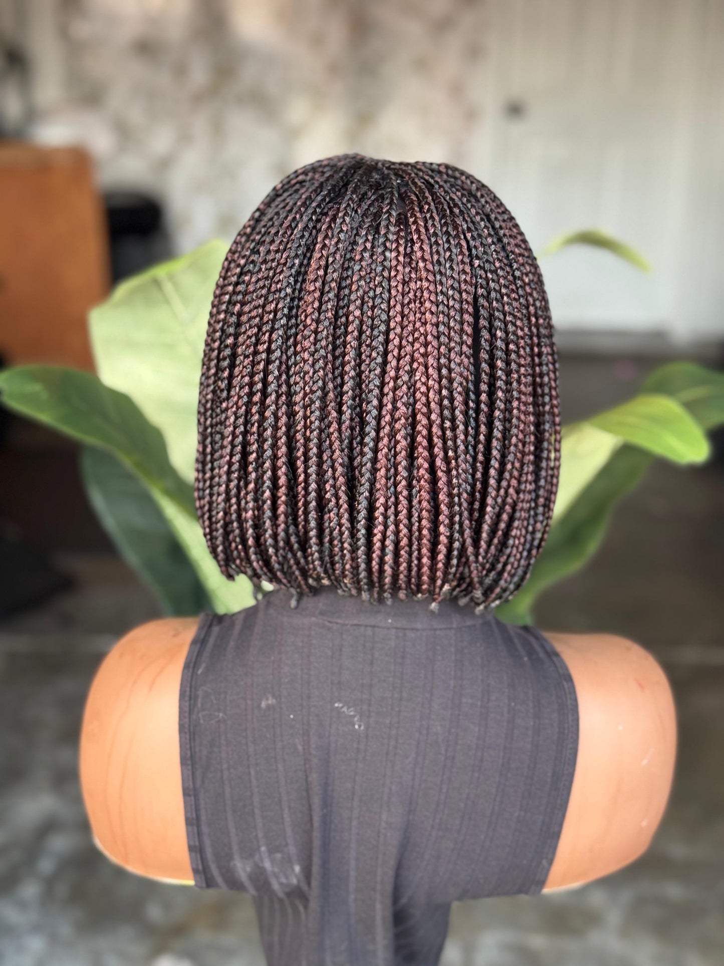 C-cut Bob Wig Closure Color 1b Mix With 30 Made to Order 10inches