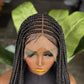 Full Lace Large Braids Braided Wig Made To Order Color 1b 28/30 Inches