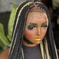 28/30" Full Lace Senegalese Twist Wig – Color 1B/Blonde Highlights Ready to Ship