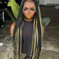 28/30" Full Lace Senegalese Twist Wig – Color 1B/Blonde Highlights Ready to Ship