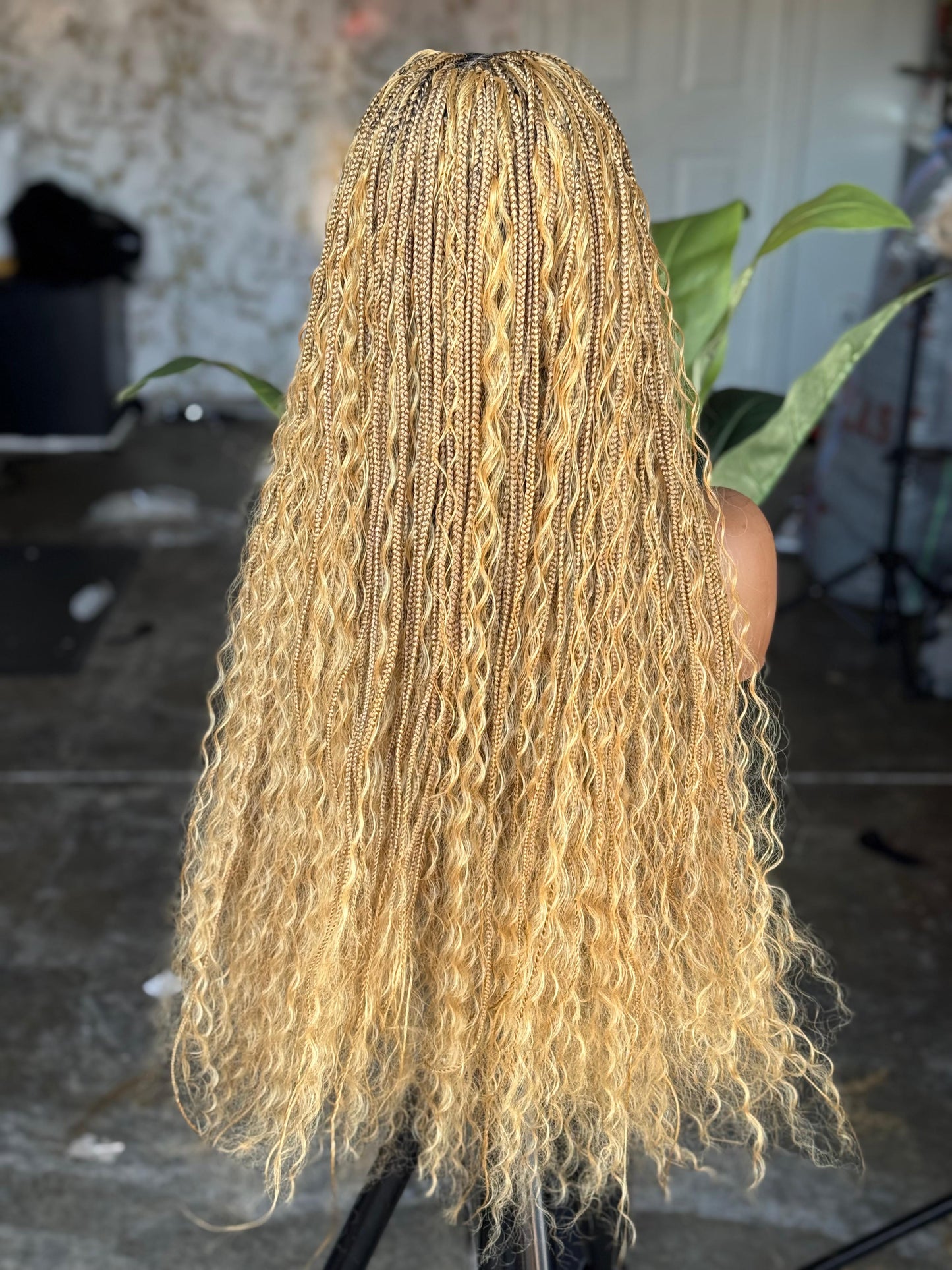 Closure Color 27  Boho Closure Made to Order 26inch Synthetic Women Wig
