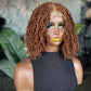 Color 30 Kinky Twist Glueless Closure Wig – 8/10” Made to Order