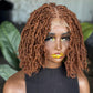 Color 30 Kinky Twist Glueless Closure Wig – 8/10” Made to Order