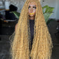 26" Boho Synthetic Frontal Wig – Color 27 Honey Blonde Made to Order