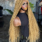 26" Boho Synthetic Frontal Wig – Color 27 Honey Blonde Made to Order