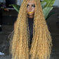 26" Boho Synthetic Frontal Wig – Color 27 Honey Blonde Made to Order