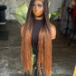 30” Bone Straight C-Cut Closure Wig - Made to Order