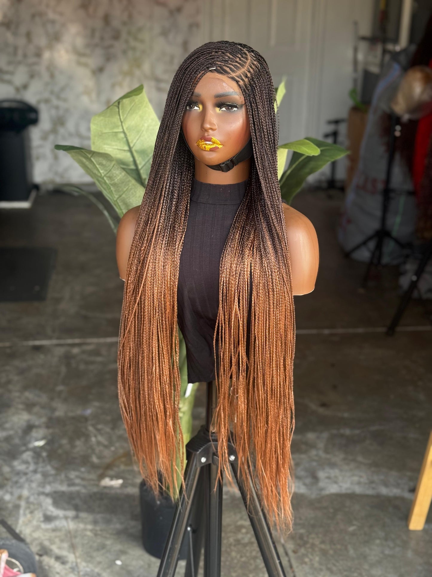 30” Bone Straight C-Cut Closure Wig - Made to Order