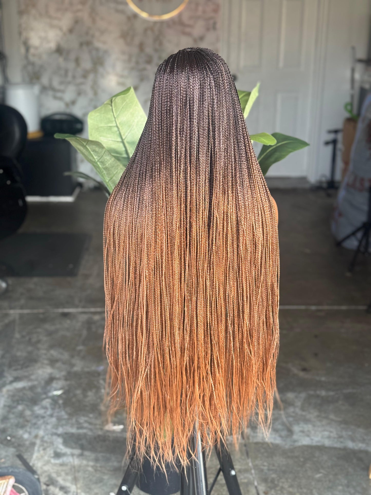 30” Bone Straight C-Cut Closure Wig - Made to Order