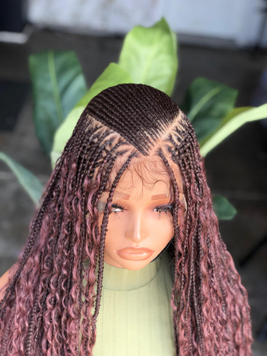 Full Lace Boho Flip Wig Ready To Ship 30 Inches Wig