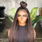 Frontal 20inches Color 33 Micro Braided Wig Ready To Ship