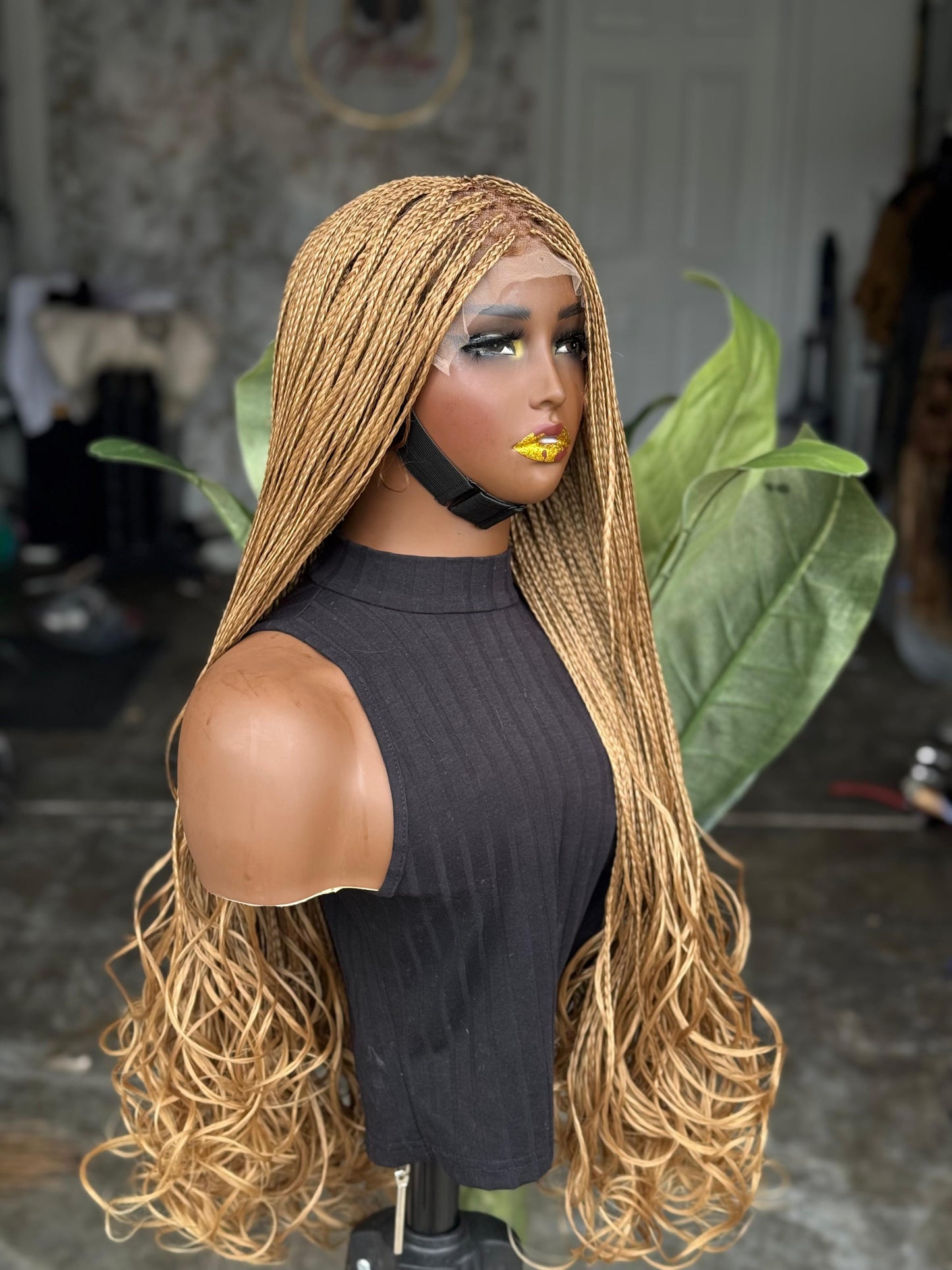 30" 8x8 Spiral Wig Made with Human Lace - Made to Order
