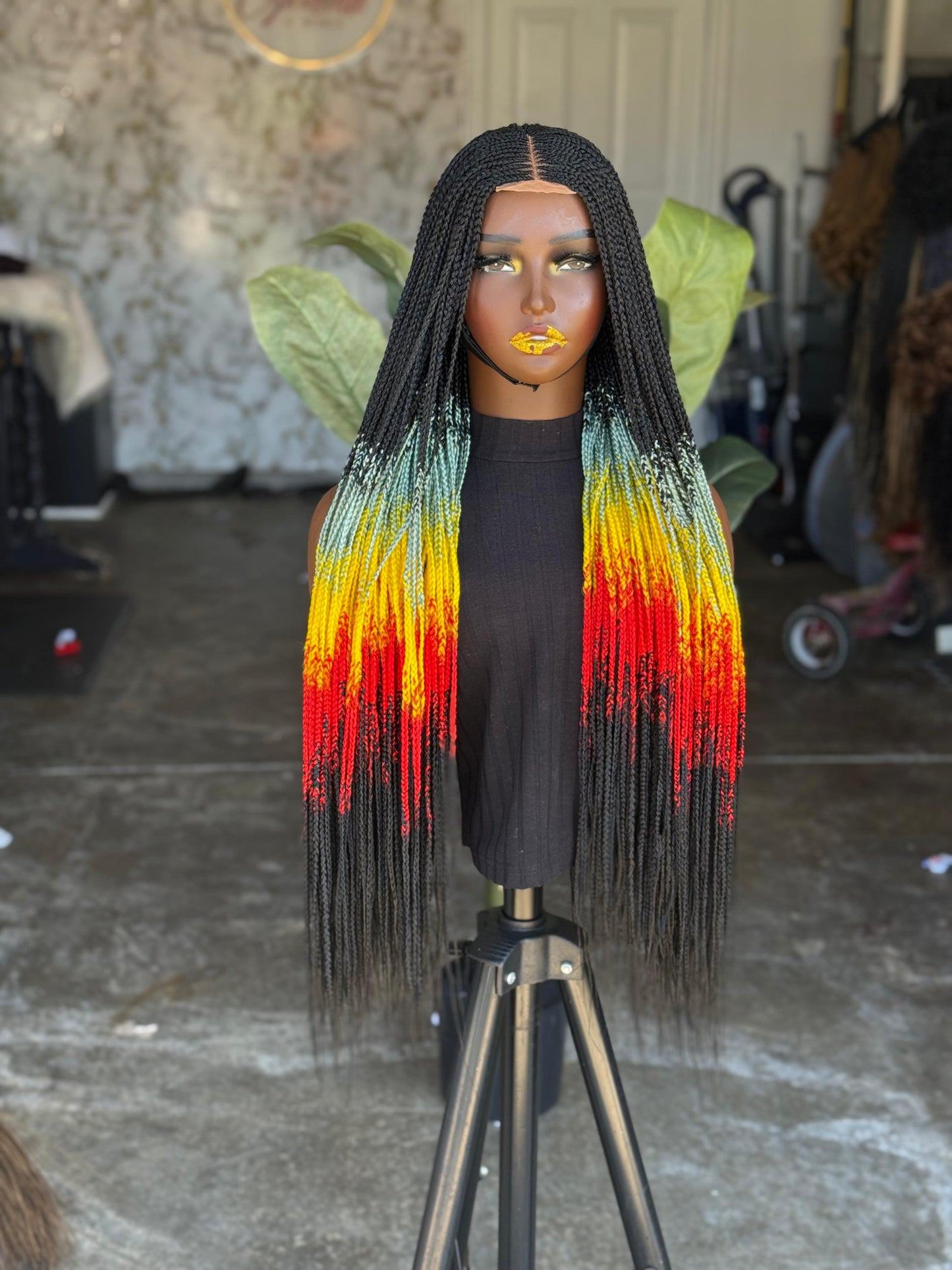 Bianca Unit Closure Wig Rasta Made to Order