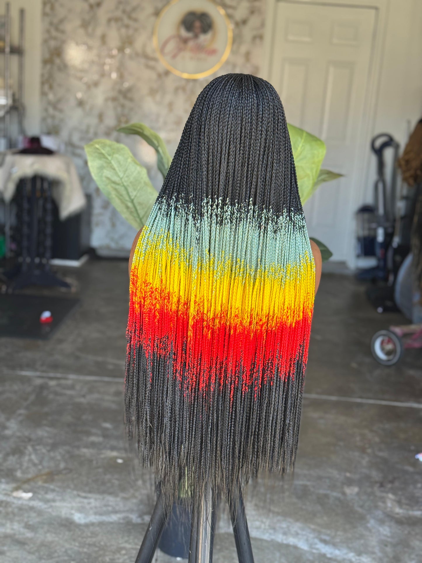 Bianca Unit Closure Wig Rasta Made to Order