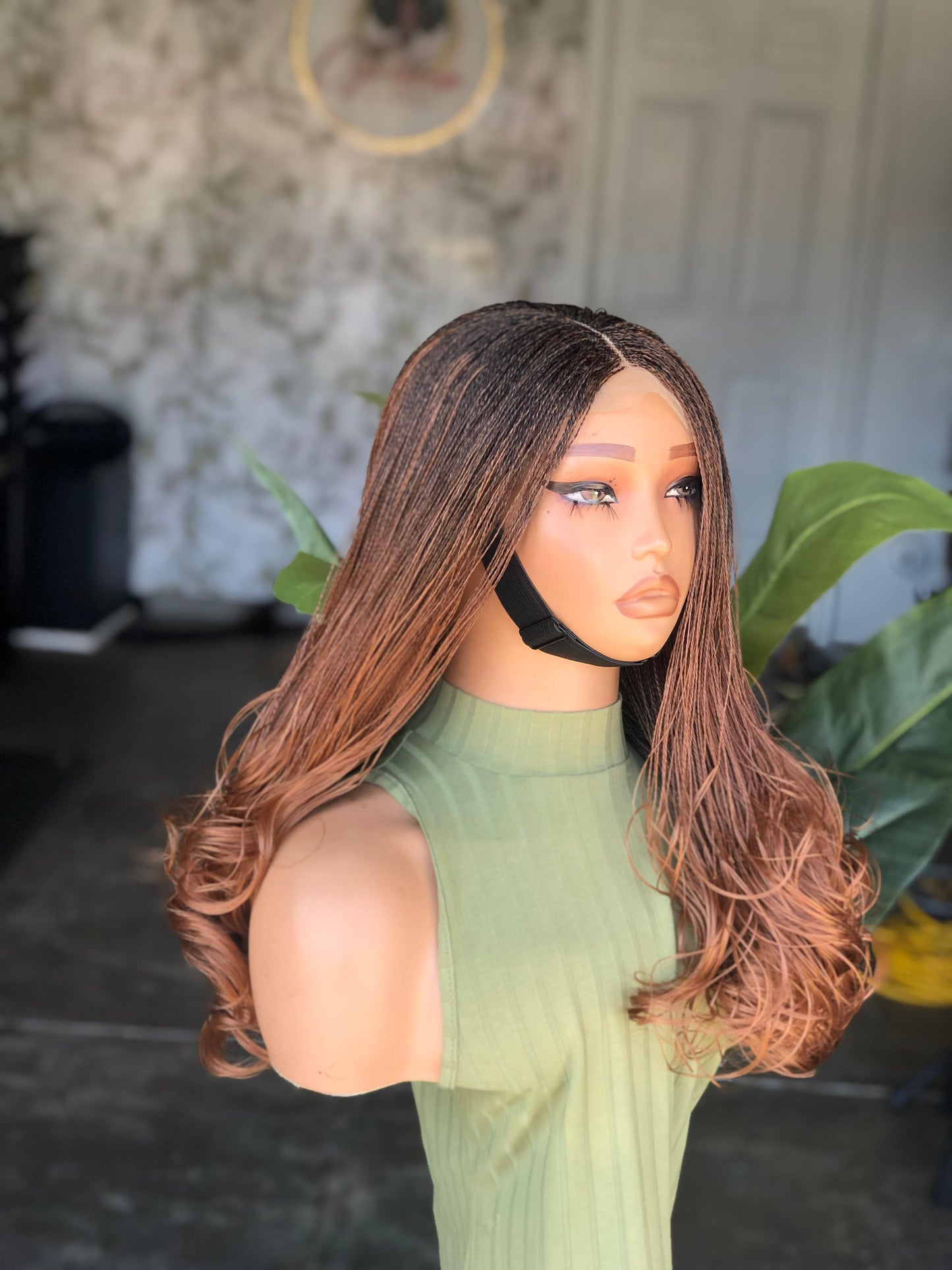 22" Spiral Curl 5x5 Closure Wig | 100% Human Hair Lace Color 30 | preorder
