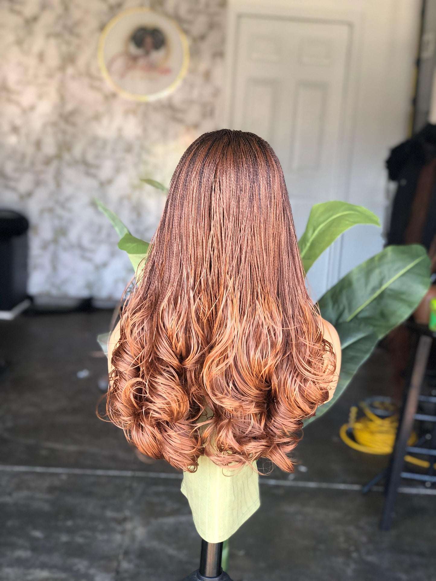 22" Spiral Curl 5x5 Closure Wig | 100% Human Hair Lace Color 30 | preorder