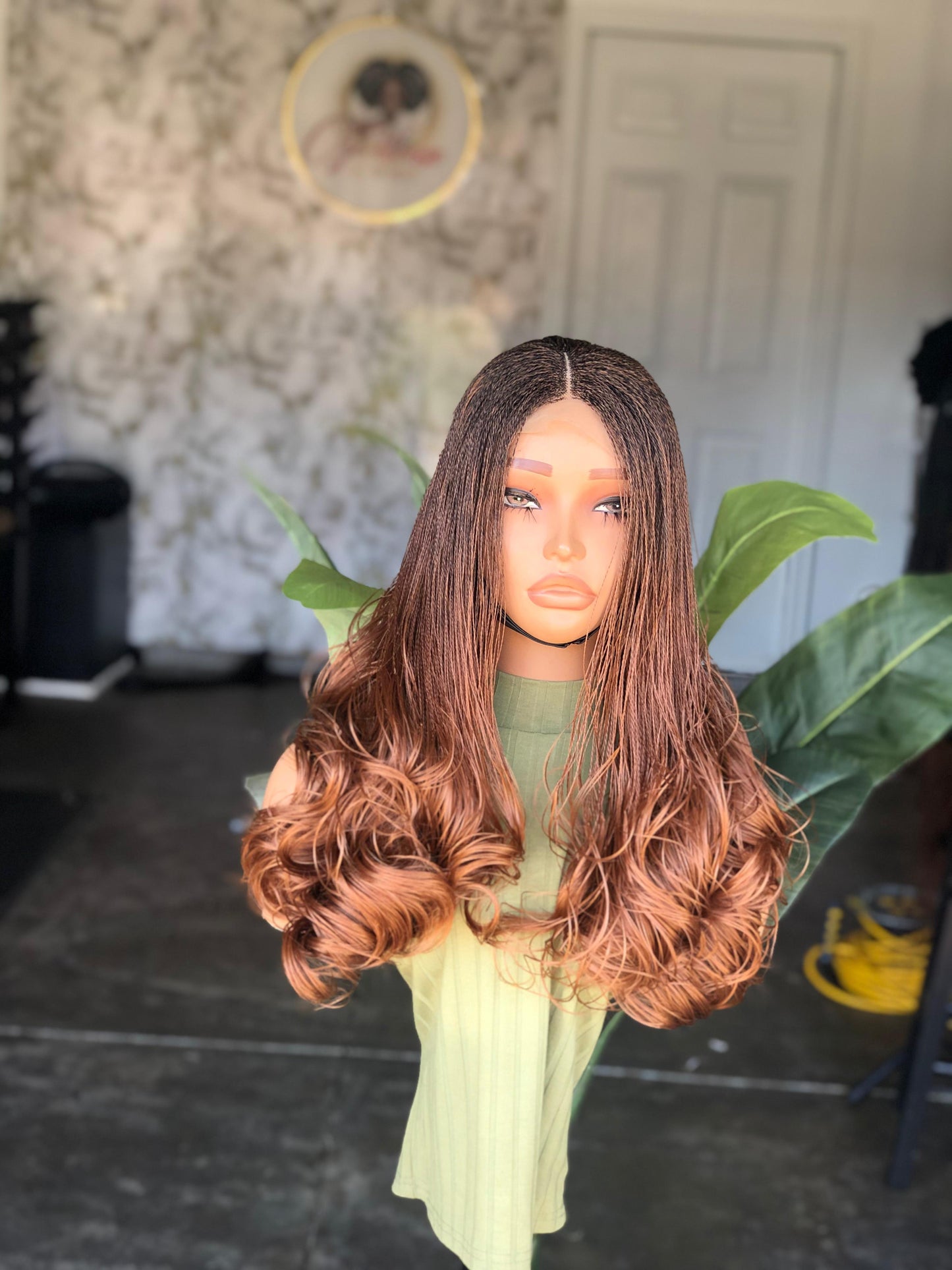 22" Spiral Curl 5x5 Closure Wig | 100% Human Hair Lace Color 30 | preorder