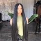 26-28" Black Nano Braid Wig – 4x4 Glueless Closure Made to Order