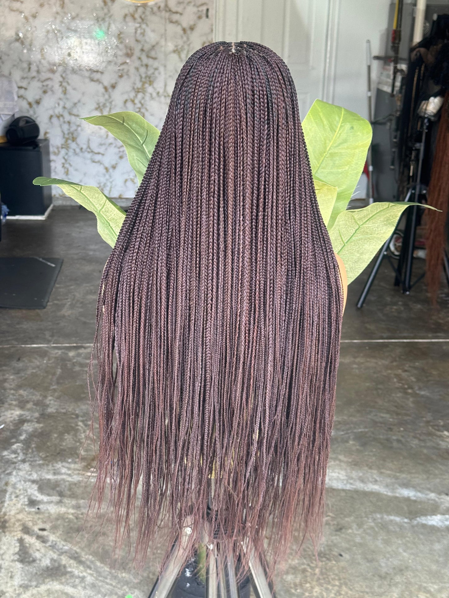 Ready to Ship: 26-Inch Knotless Braid Closure Glueless Wig | Color 33