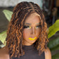 Preorder: 12" Full Lace Braided Wig – Color 33 with Color 30 Curls