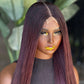 Bianca Nano Unit | Wine Color Ready to Ship Glueless Closure Wig