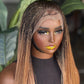 Made to Order Full Lace Nano Braid Unit | Color 27/30 Mix 28-30"