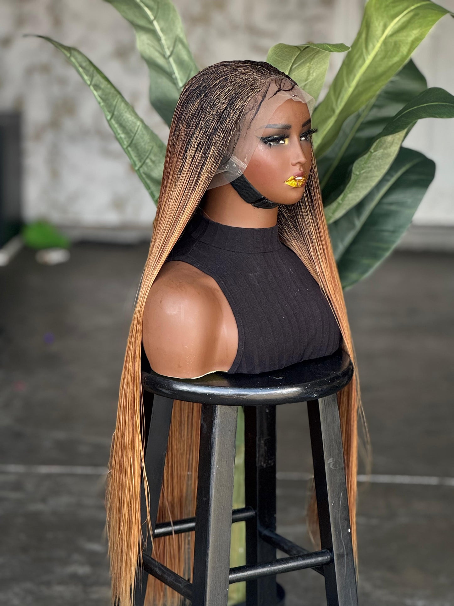 Made to Order Full Lace Nano Braid Unit | Color 27/30 Mix 28-30"