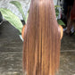 Caramel Honey Mix Unit | 30" Closure Glueless Straight Wig