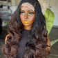 Ready to Ship Body Weave Unit | 20"-22" Human Hair Blend 5x5 Closure Wig