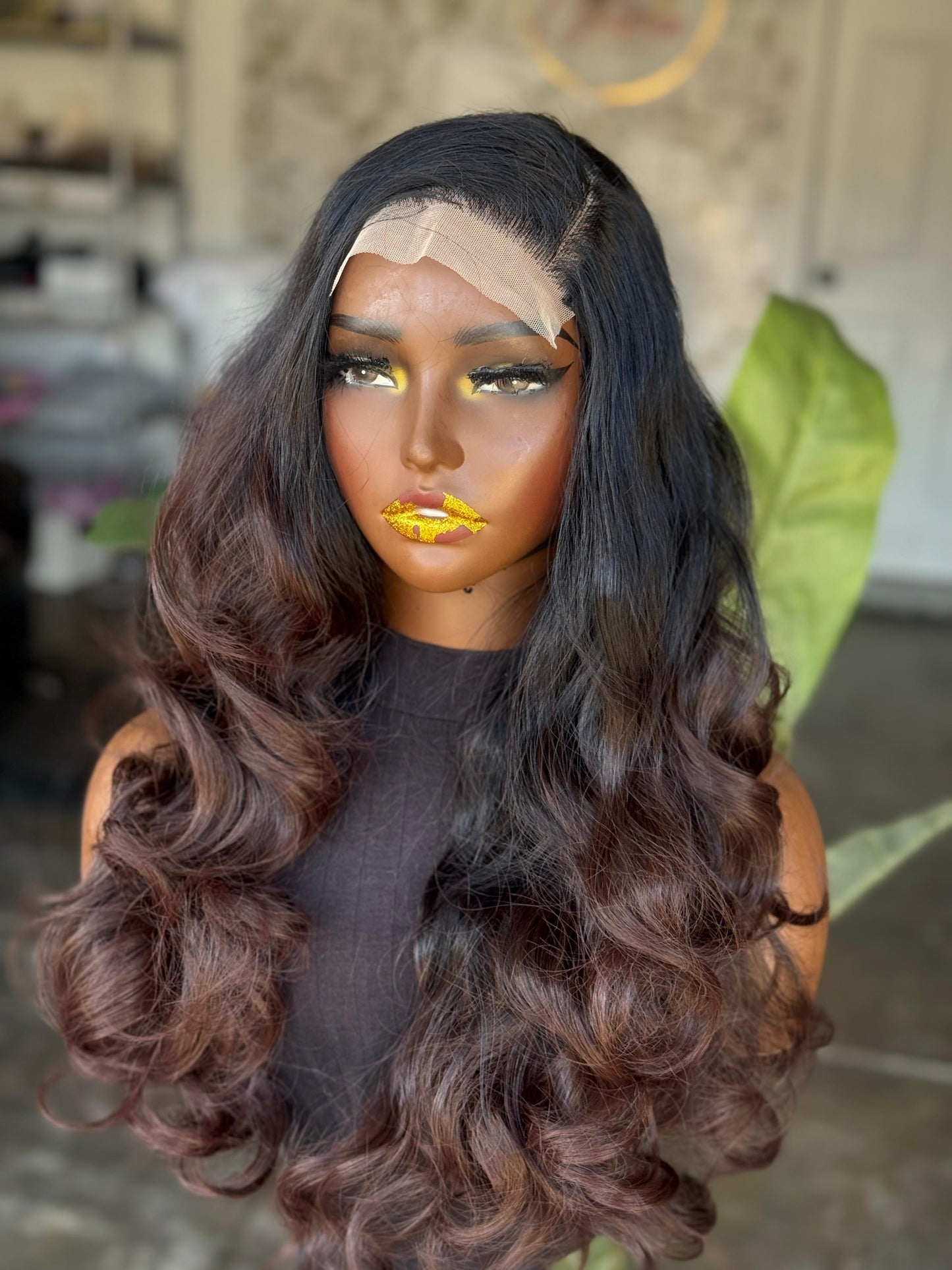 Ready to Ship Body Weave Unit | 20"-22" Human Hair Blend 5x5 Closure Wig