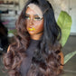 Ready to Ship Body Weave Unit | 20"-22" Human Hair Blend 5x5 Closure Wig