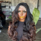 Ready to Ship Body Weave Unit | 20"-22" Human Hair Blend 5x5 Closure Wig