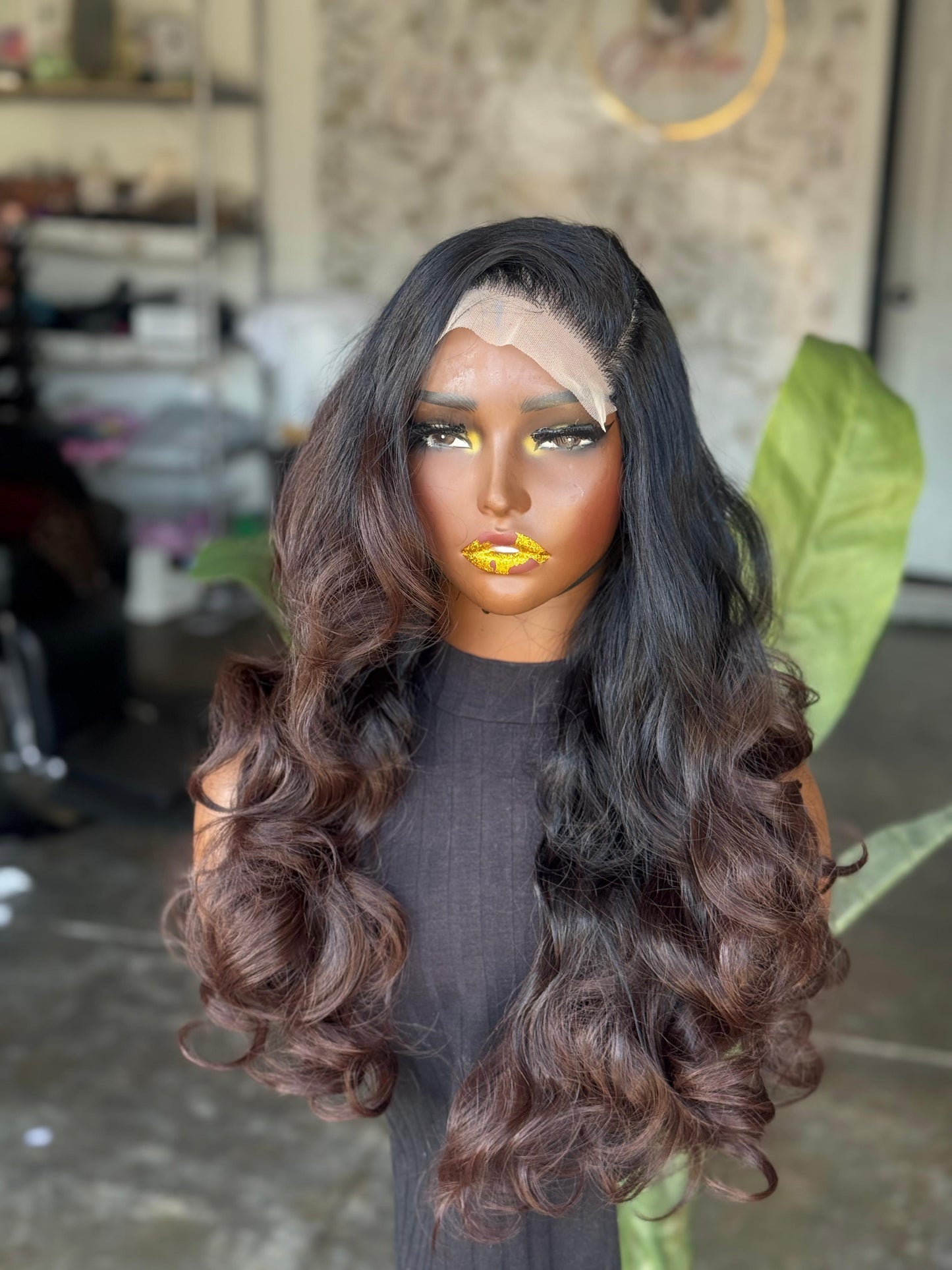Ready to Ship Body Weave Unit | 20"-22" Human Hair Blend 5x5 Closure Wig